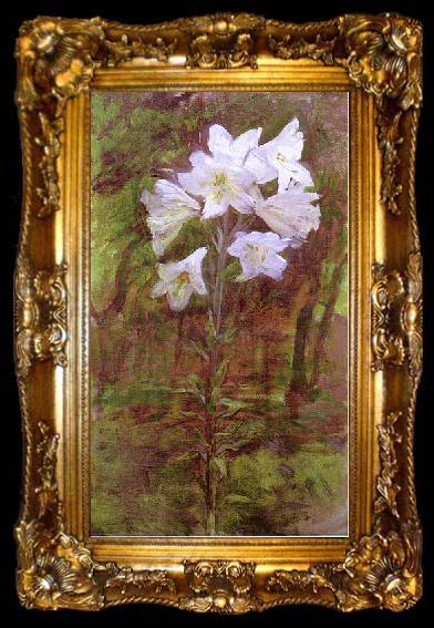 framed  Ellen Day Hale Lilies. Private collection., ta009-2